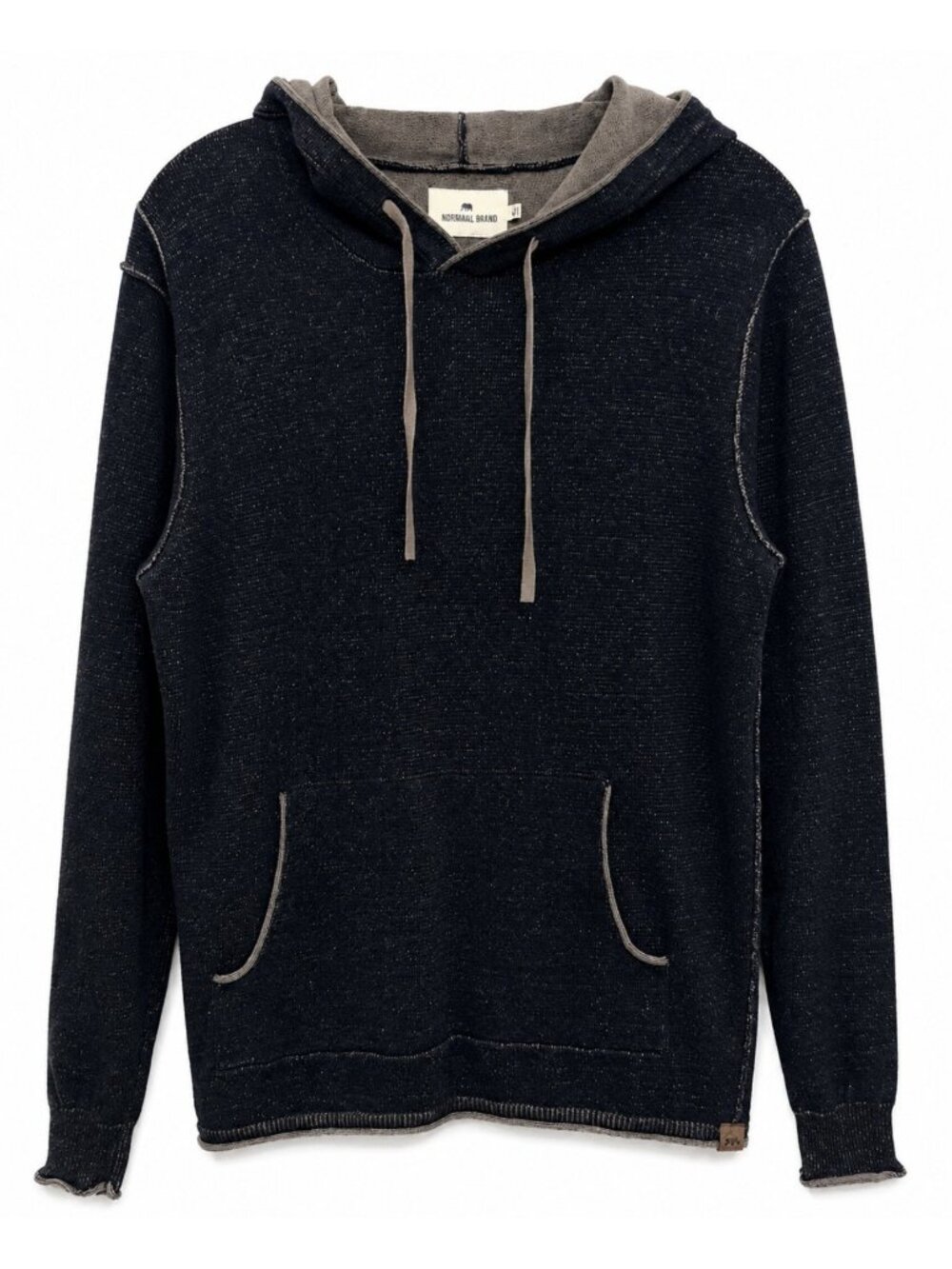 THE NORMAL BRAND Jimmy Hoodie sweater men's size Medium Navy Kangaroo Pocket